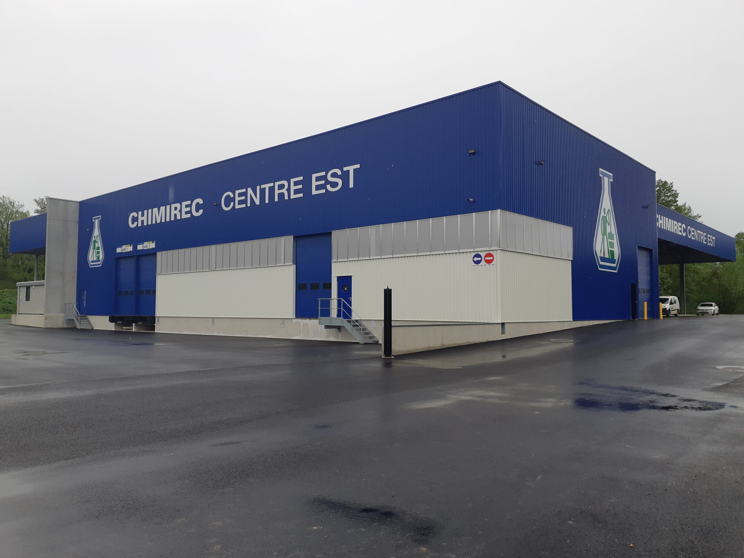 Construction d'un centre de transit pour déchets
